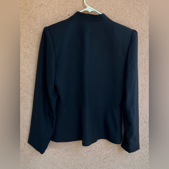 SuitsMe Women's  Lined Jacket Black Size 8P - Picture 2 of 5